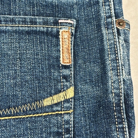 Ezra Fitch Classic Blue Denim Jean Skirt Size 28 Y2K Retro Vintage Front Slit - Picture 7 of 13